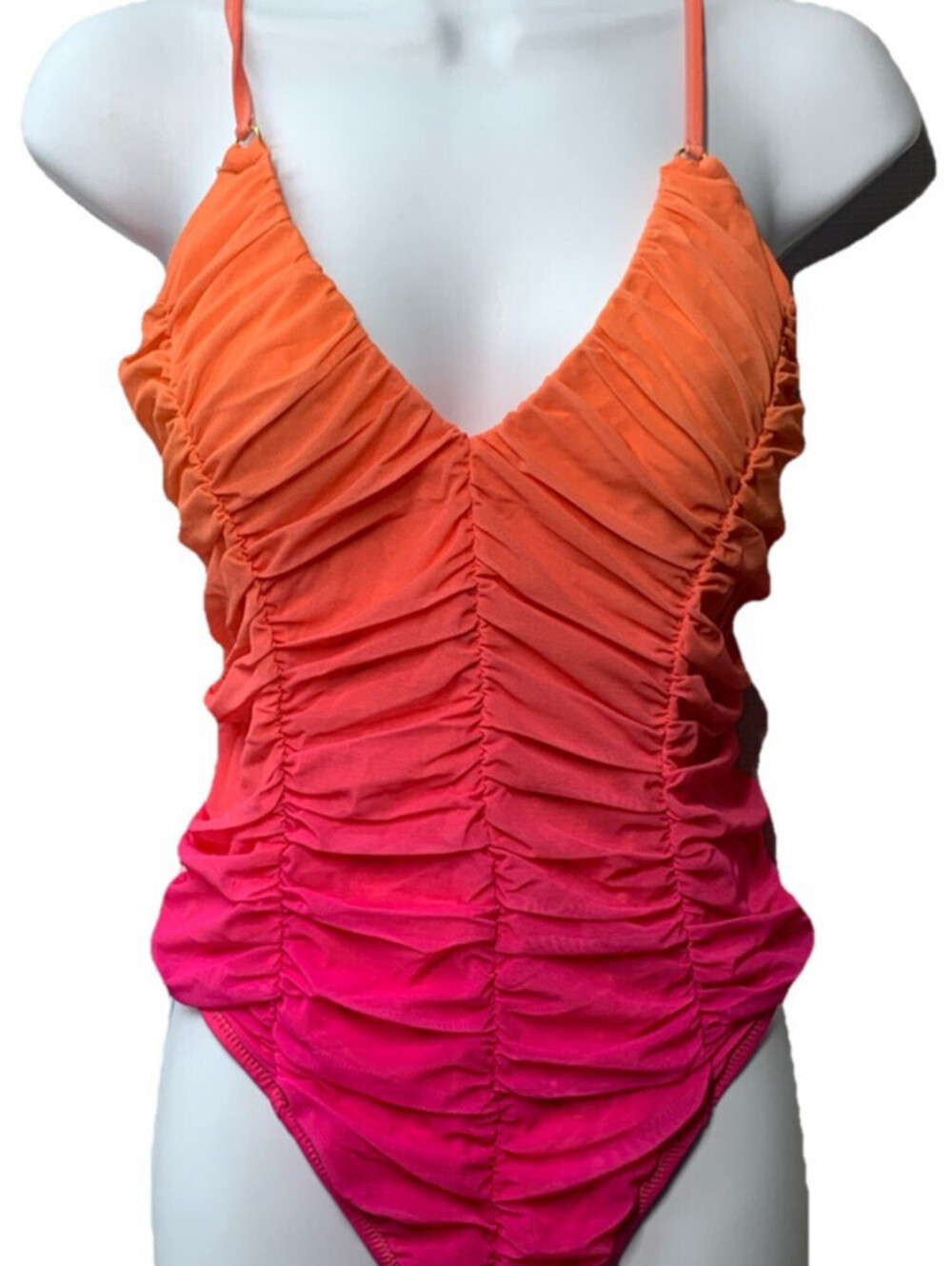Sunshine 79 Women's Plunge Mio One Piece Swimsuit V-plunge Neckline Size 10